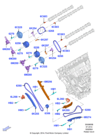 BR3Z6K254B-TENSIONER,TIMING BELT