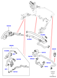 LR022886-HOSE - HEATER WA