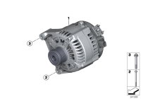 12317605479-ALTERNATOR 14V/150AMP1/E81/E87