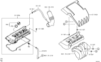 MN195843-HOSE,ROCKER COVER PC