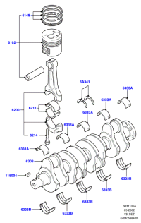 1N2G6148AA-RING SET,PISTON