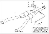 18301437546-Cylinder 1-4, exhaust catalytic converter