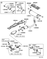 MB687013-GASKET,EXHAUST PIPE