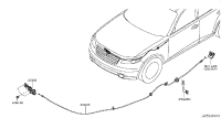 65620CG000-CABLE ASSY-HOOD LOCK CONTROL