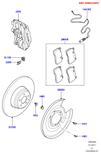 SOE000011-BRAKE WEAR SENSOR / L319