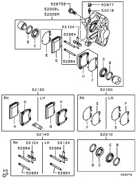 4605A584-PAD SET,RR BRAKE