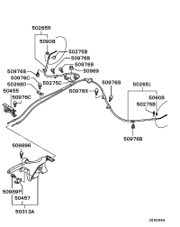MN102247-CABLE,PARKINGBRAKE,RRLH