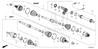 44306T50000-DRIVESHAFT ASSY., L