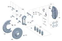 0004207902-BRAKE PAD FRT-C(W205)E(W213)
