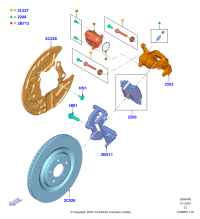 L1MZ2200H-REAR BRAKE PAD