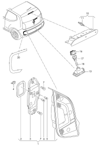12E945106A-RIGHT -RIGHT SMALL