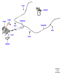 6G912780KT-Lever assy-parking brake