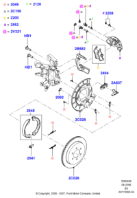 7L1Z2B582A-BRACKET BRAKE CALIPER