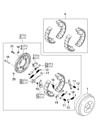 0K58A2638Z-SHOE SET-REAR
