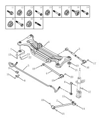 JQ140B1280TF2-Bolt & washer assy-hexagon head