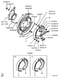 MB664616-CASE,RR AXLE SHAFT BEARING