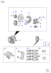 FS12C300AA-Hub assy-wheel rh/lh