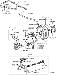 MN116525-CYLINDER ASSY,BRAKE MASTER