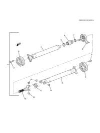 9062073-PORSCHE CAYENNE CARDAN SHAFT