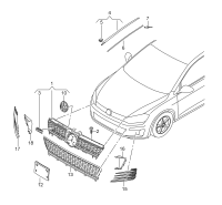 5G0853677D9B9-VENTILATION GRILLE/POL/09