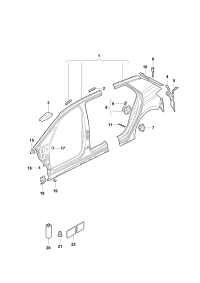 10A810333-BRACKET, REINFORCEMENT