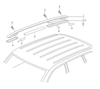 7L6860025-Rack assy-roof rack
