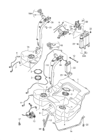 3C0201055AJ-Tank, fuel (22mm)