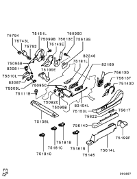 6940A041XA-KNOB,FR SEAT SLIDE ADJ