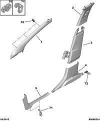 98003251ZQ-Garnish, front wind window pillar