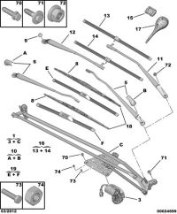 6429Q7-ARM-FRT WIPER