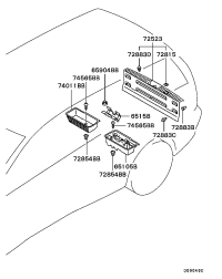 MR478263-GROMMET,DRIP MOULDIN