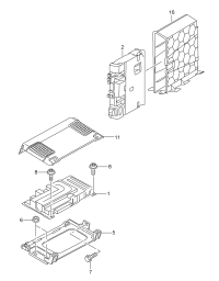 8V0907390A-BRACKET-EXT AMP