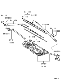 MR192015-BLADE ASSY,WINDSHIELD W