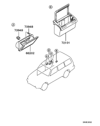 MR746083-ASHTRAY,QTRTRIM