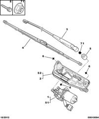 6429E9-ARM-FRT WIPER