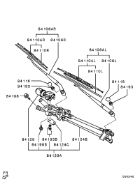 8250A624-ARM ASSY,WINDSHIELD WIPER