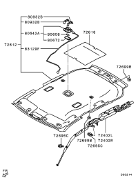 7259A100HA-CLIP,HEADLINING