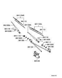 MR416761-BLADE ASSY,WINDSHIELD W