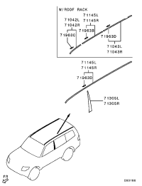 MR492460-MOULDING,DRIP,RH