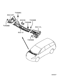 MR996560-COVER,FR DECK GARNISH