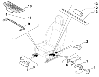 6500041981-Lever seat, lh