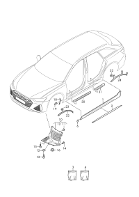 4K0853859B-Trim beam: