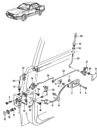 443839191D-STABILIZER LINK RH & LH W123