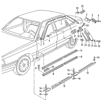 443853709-DOOR FRAME MLDING/VW/PASSAT