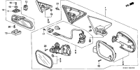 76200S04G14-Mirror assy, r