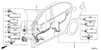 32751TJAH00-Harness, drivers door