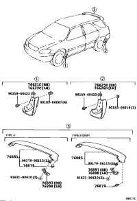 7687148900-SPOILER SUB-ASSY, REAR