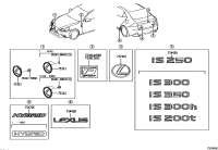 7536153030-PLATE, FRONT FENDER NAME, NO.1