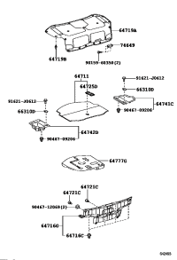 9046706165A0-CLIP(FOR LUGGAGE COMPARTMENT DOOR)