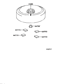 6477833030-PROTECTOR, SPARE WHEEL